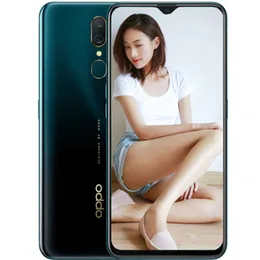 オリジナルのOppo A9 4G LTEの携帯電話4GB RAM 128GB ROM Helio P70 Octa Core Android 6.53 "全画面16.0MP指紋IDスマート携帯電話