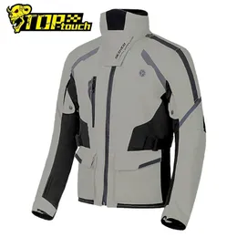 Odzież motocyklowa Scoyco Jacket Mężczyźni Wiatroszczelne Wyścigi Chaqueta Moto Wodoodporny Motocross Zimowy płaszcz z 7 sztuk Ochrona CE