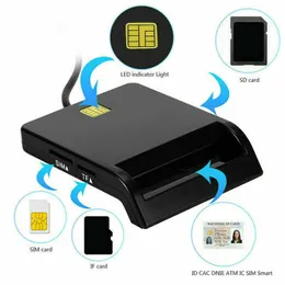 USB-SIM-Smartcard-Leser für Bankkarten-IC/ID EMV SD TF MMC-Kartenleser USB-CCID ISO 7816 für Windows 7 8 10 Linux OS