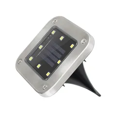 4pcs da giardino solare 8ED IP65 Solari impermeabili Light Warm Minte Light Sensing Outdoor Sensing Lighting Lighting per il percorso del patio sul prato D3.5