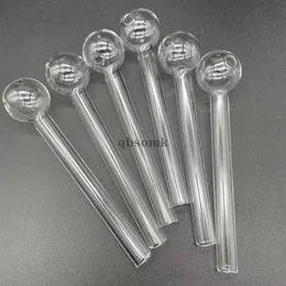 Super Pyrex Burner Pipe Clear Glass Oil Burner Tube Glass Pipe Oil Nail Glass Pipe Thick Clear