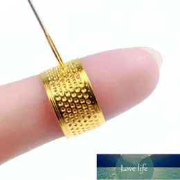 1PC Golden Finger Protector Sewing Thimble Ring Handworking Needle Thimble Needles Craft Household DIY Sewing Tools Accessories