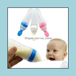 Niemowlę noworodka malucha krzemionka żel żelowa butelka łyżka łyżka suplement pokarmowe płatki ryżowe 5 kolorów Drop dostawa 2021 Inne dziecko dziecięce materia