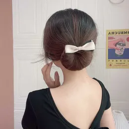 Korean flower bud artifact lazy balls head pan hair device bow hair ornament hairpin back rope