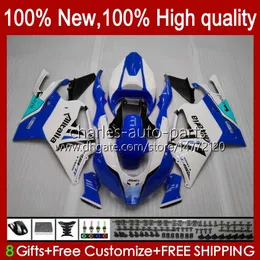 Bodywork for Aprilia Mille RV60 RSV-1000 RSV 1000 R 1000R 1000RR 04 05 06 Body Kit 11No.180 RSV1000RR RSV1000R 2004 2005 2006 RSV1000 R RR 04-06 OEM 페어링 블루 화이트