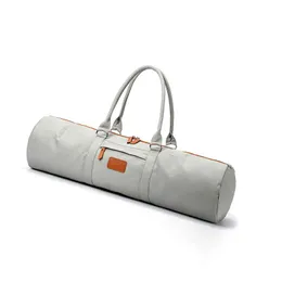 Outdoor Bags Yoga Matväska Dufra med Handtag Pocket Zipper Pad Carrier Män Kvinnor Förvaring av kanfas Slitstarkt