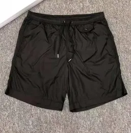 Hot Men Nylon Swim Shorts Applique Designer Gentleman Side Pockets Swimear Boy Zipper Closure Back Pocket Tonal Drawcord Short Pants