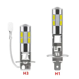 Reflektory samochodowe 2 Sztuk Mini Canbus LED Reflektor LED 7000-8000K 240LM H1 H3 10smd 5630 T10 BA9S Lampy Lampy przeciwmotowe Akcesoria samochodowe