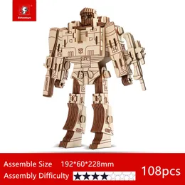 Kit scientifico per robot puzzle in legno 3D Set di costruzioni  artigianali fai -da -te per adulti