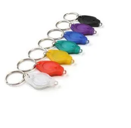 Svart ultraviolett strålar Mini ficklampa UV Light Money Detector LED Keychain Lights Multicolor Small Gift DHL Gratis