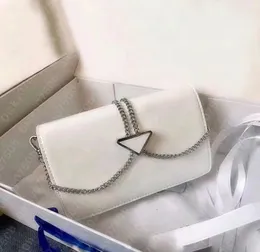 Дизайнерские сумки треугольник цепь на плечо сумки леди двойной клапанки женские сумки сцепления сумочка сумка кошелек кошелек крест тела дизайнеры личности мода шаффино