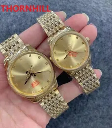 Lovers Gold Famous BEE Watch 36mm 40mm quartz movement chronograph 316L Premium Stainless Steel Women Mens Watches