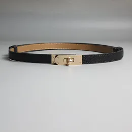 Designer Belt kvinnors tunna justerbara läderdekorativa byxor stans gratis klänning ins mångsidig sommar