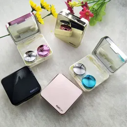 Mini Stylish Simple Contact Lens Travel Case,Aneky Container Kit Set Contacts Lens Hard Case Kit Mirror with Bottle with Tweezers Con 198 V2