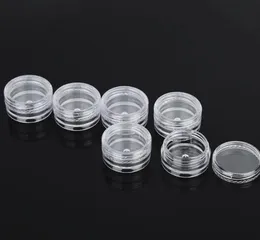 10グラムの瓶、10 ml Jar、化粧品のサンプル収納容器新しいプラスチック空の黒い蓋のメイクアップアイシャドウクリームリップクリーム