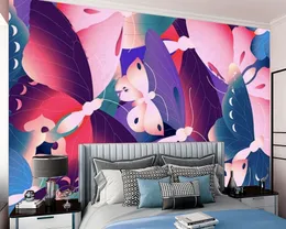 Tapety 3D do Kuchnia Kolor Butterfly Photo Wallpaper Silk 3D Mural Tapeta Home Improvement 3D zwierzę wodoodporne