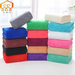 19 Cores 180x80cm Microfiber Beach Towel Supersoft Bath Sport Gym Rápido de Secagem de Secagem Beleza Salão Cama Grande 210728