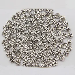 DIY Antique Silver Camellia-shaped Spacer Acessórios DADWZ069 SPACERS