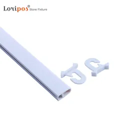 50cm Snap Lock Plakat Clamps Szyna Sklep detaliczny Wieszaki transparentne nadają się do zawieszenia montażu i sufitowego | Loripos.