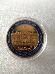 Geschenk: Die Münzsammlungsmünze des US-Präsidenten Trump White House Memorial Challenge