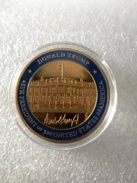 Prezent Prezydent USA Trump White House Memorial Challenge Collection Coin Moneta