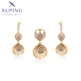 Xuping Jewelry New Arrival Gold Color Charm Jewelry Set Women Girl Party Gift A00304049 H1022