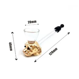 실용적인 금속 유리 흡연 파이프 아연 합금 개 머리 파이프 109mm 담배 액세서리