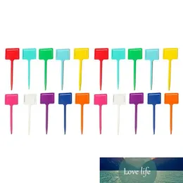 50Pcs Thicken Plants Tag T Type Plant Markers Plastic Planter Flower Pot Label Garden Decor (Random Color)