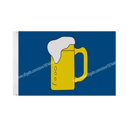 Флаг кружки пива 90 х 150 см 3 * 5фт пользовательские баннер металлические отверстия втулки крытая и открытая цифровая картина