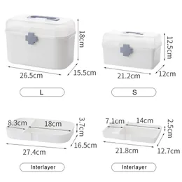 3 Layers Plastic Storage Box Medical Box Organizer Multi Functional  Portable Medicine Cabinet Family Emergency Kit Box Dropship1 210315 From  Kong08, $8.5