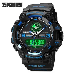 Skmei Watch dla mężczyzn Dual Display Analogowy LED Elektroniczny Zegarek Kwarcowy Wojskowy Mężczyźni Zegarki Sportowe Relogio Masculino Montre G1022