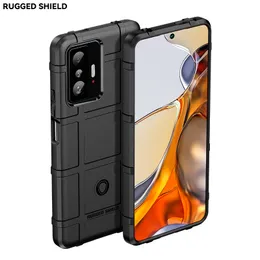 Wojska ochrona Rugged Shield Silikonowe sprawy telefonu komórkowego dla Xiaomi 11t Pro Xiao Mi 11pro 11Ultra 11lite Shockproof Armor Cover Cover