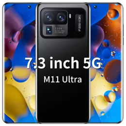 M11ultra 2022 最新のホット販売携帯電話 16 + 512 ギガバイト電話 MTK6889 Andriod 11.0 10 コア 6800mAh ビッグバッテリー 48 + 64MP スマートフォン 4G 5G LTE