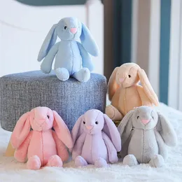 Party Prezenty Wielkanocne Bunny Pluszowe Faszerowane Lalki Miękkie Długie Ucho Królik Zwierząt Dzieci Baby Walentynki Urodziny Prezent 12 cali 30 cm 2 sztuk HH22-32