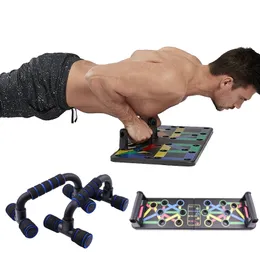 Stojak na push-up Składana płyta wielofunkcyjna Zestaw domowych siłowni mięśni w klatce piersiowej Grip sprzęt fitness brzucha X0524