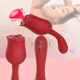 NXY Vibrators Rose Vibrator Sex Toys for Women Nipple Clitoris Sucking Powerful Juguetes uales Para Mujeres 0210