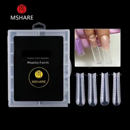 MSHARE Upper Arched Nail For Nails Extension Full Half Cover Arch Top Forms Almond Tips 12 Size 120pcs