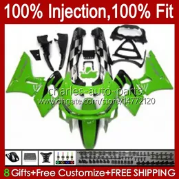 OEM Wtryskiwanie wentylacji dla Kawasaki Ninja ZZR-400 Zielony błyszczący Nowy ZZR-600 2001 2002 2003 2004 2004 2005 2006 2007 84HC.70 ZZR600 ZZR400 ZZR 400 600 93 94 95 96 97 98 99 00 Zestaw do ciała