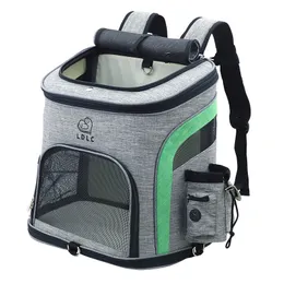 Outdoor Cat Mesh Ryggsäck Andningsbar Pet Bag för Dogs Fashion Portable Bags Comfort Carrier för Small Medium Dog