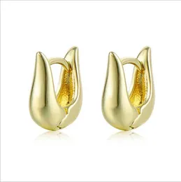 U-formad slät yta 18k guldpläterad öron manschettörhängen mode stil gåva passande kvinnor diy smycken örhänge