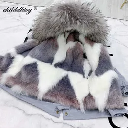 Parka per bambini per ragazze 2020 inverno ragazze di spessore cappotto di pelliccia finto per bambini cappotto moda per la ragazza vestiti per bambini Giacca snowrens H0909