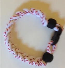 2022 Titanium Sport Accessories 10pcs team fund rise baseball stitching bracelets for sports twist three rope bracelet softball ropes bracelets