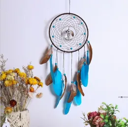 NUOVOPiume Dream Catcher Albero della Vita Regalo di benedizione del partito Acchiappasogni fatti a mano Rete circolare per appendere a parete Arredamento camera da letto per bambini RRD11558