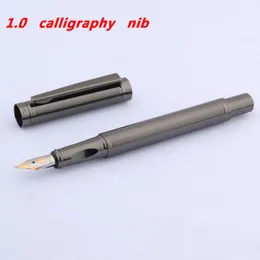 Fountain Pens Brand Wingsung Metal Pen Gun Gray Wave Stationery School Schoolies Fude Bending Leveligraphy Ink