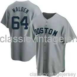 Marcus Walden #64 Grey Ver2 AOP Baseball Jersey XS-6XL Uomini cuciti Donne Gioventù Baseball Jersey