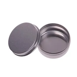 30ml Empty Aluminium Cosmetic Containers Pot Lip Balm Jar Tin For Cream Ointment Hand Cream Packaging Box Mini Empty Tin Box