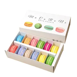 Czekoladki Cookies Cupcake Boxes Macarone Cake Cake Biscuit Paint Gift Case Food Storage Party Candy Pojemniki 20 * 11 * 5 cm