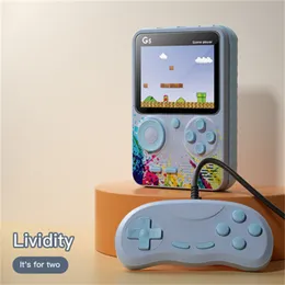 G5 Mini Handheld Game Console Players Retro Portable Video Store 500 in 1 8 Bit 3.0 Inch Colorful LCD Cradle Design Double Players with Gamepad DHL