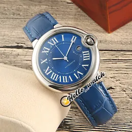 42mm WSBB0027 WSBB0026 WGBB0030 Watches Blue Dial Asian 2813 Automatic Mens Watch Steel Case Sapphire Leather Strap Watches Hwcr Hellowatch