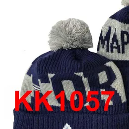 2021 Maple Leafs Hockey Red Beanie North American Team Side Patch Vinterull Sport Sticka Hat Skull Caps A0